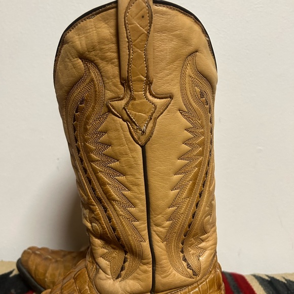 Men’s Alligator Print Boots 11D - Picture 3 of 10